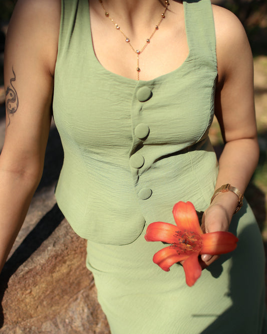 The Sway Vest - Fresh Sage