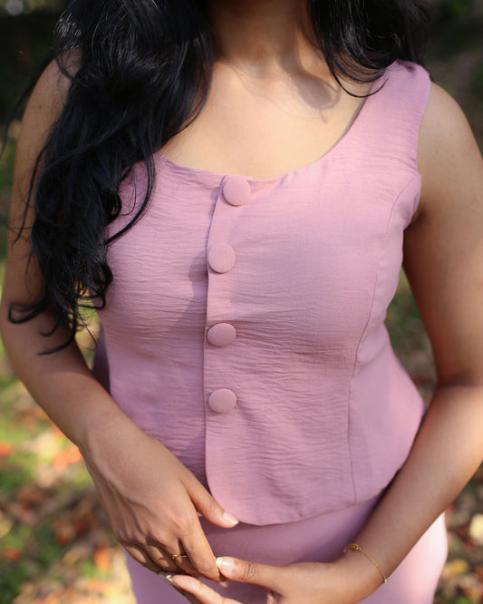 The Sway Vest - Light Mauve