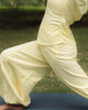 Busy & Breathe Pant | Moss Texture | Butter Yellow