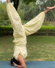 Busy & Breathe Pant | Moss Texture | Butter Yellow