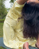 Efforts & Ease Top | Moss Texture | Butter Yellow