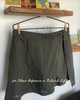 Textured cotton skort with side button closure